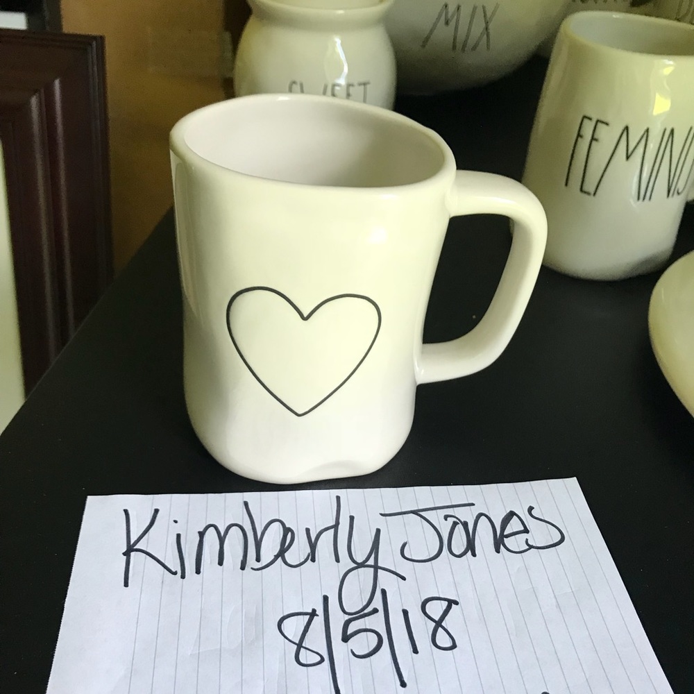 Rae Dunn Heart mug reserved for Nicole